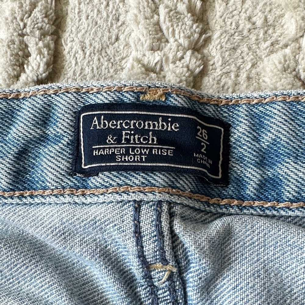 Abercrombie & Fitch Light Blue Jean Shorts - Picture 3 of 3